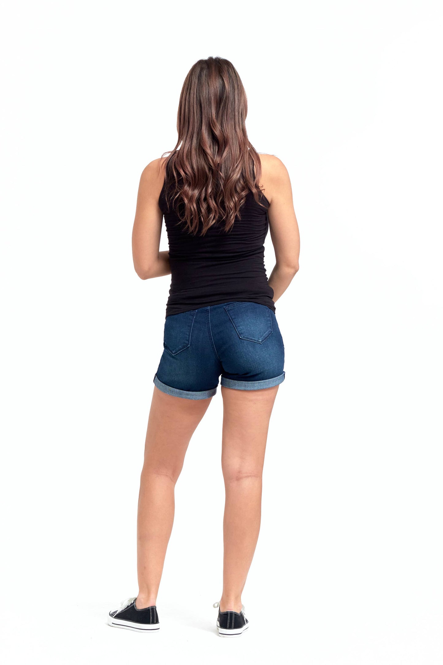 1822 Denim  Roll Cuff Jean Shorts w/ Bellyband in Marco