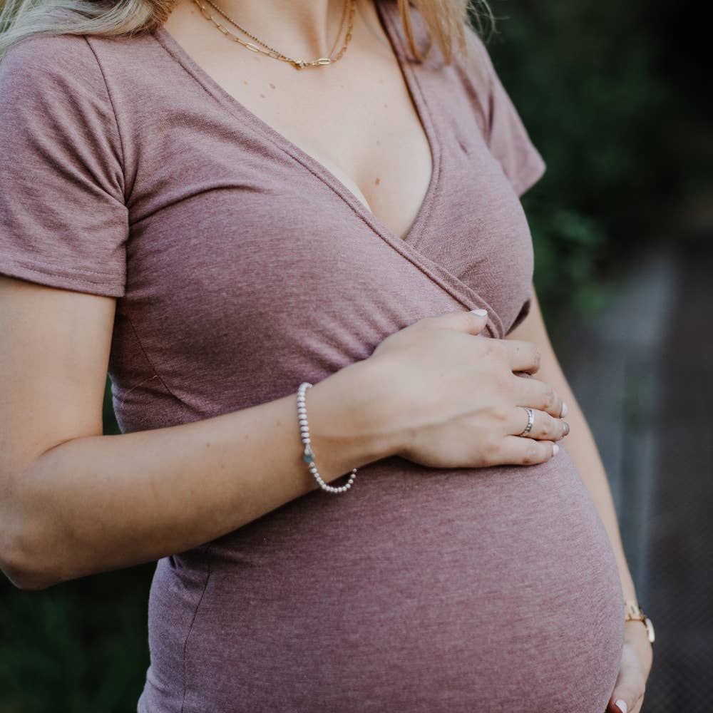 Ophelia Short Sleeve Nursing Dress - Heather Rose