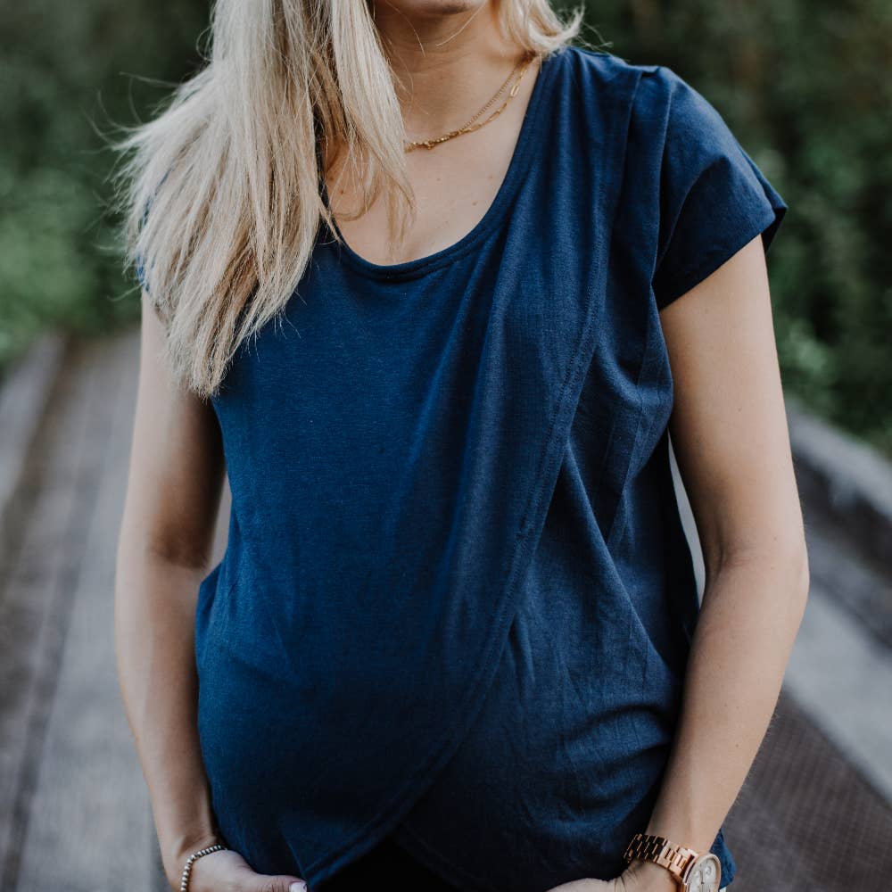 Skyler Short Sleeve- Navy