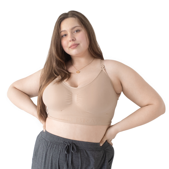 Simply Sublime Wireless Nursing Bra - BLACK OR BEIGE
