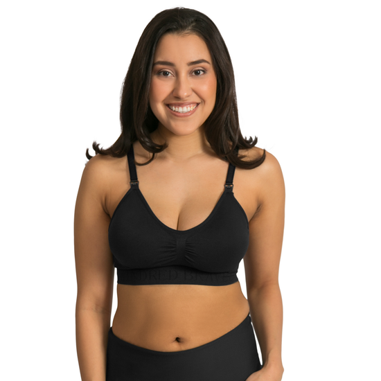 Simply Sublime Wireless Nursing Bra - BLACK OR BEIGE