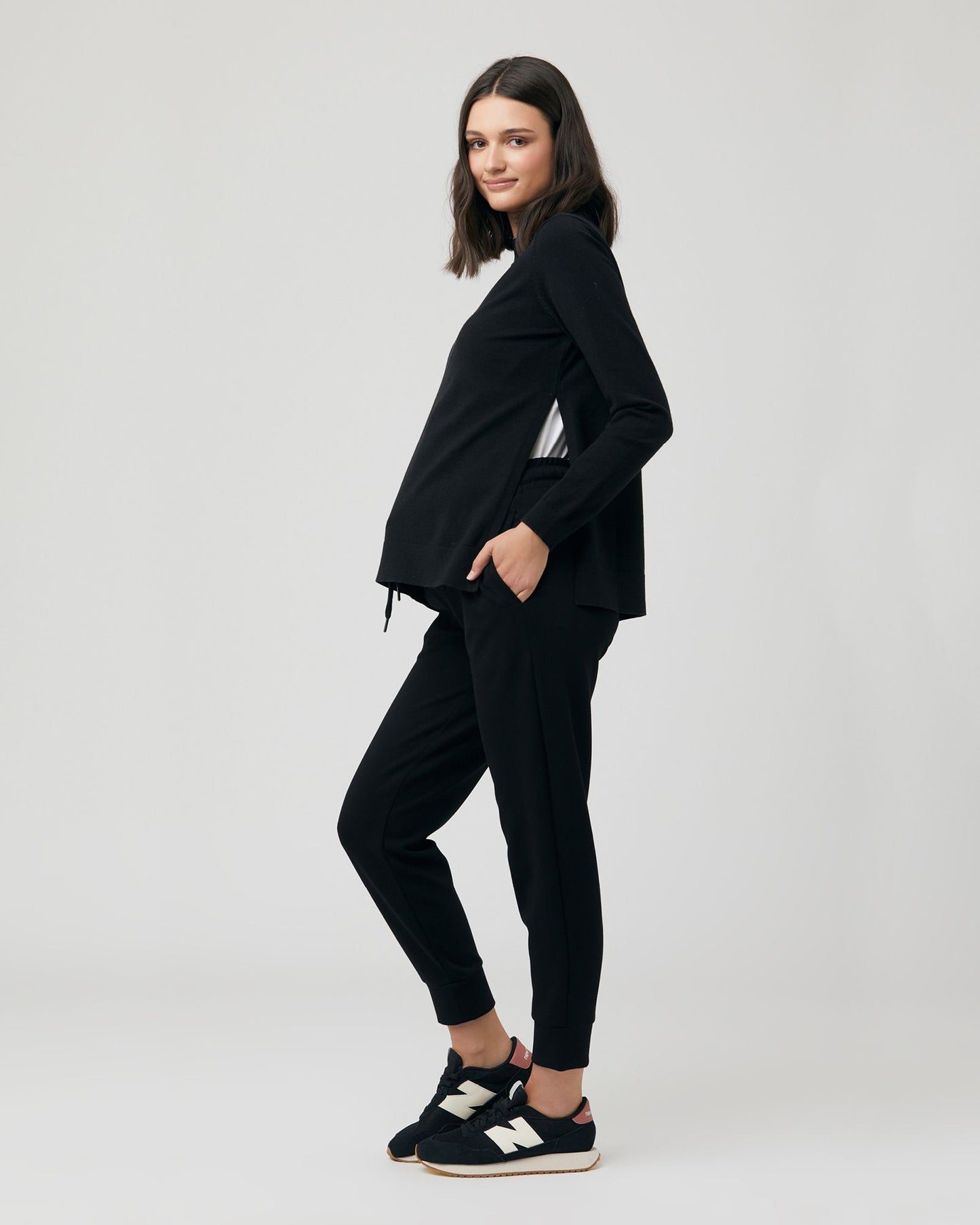 Side Zipper Maternity/Nursing Jumper