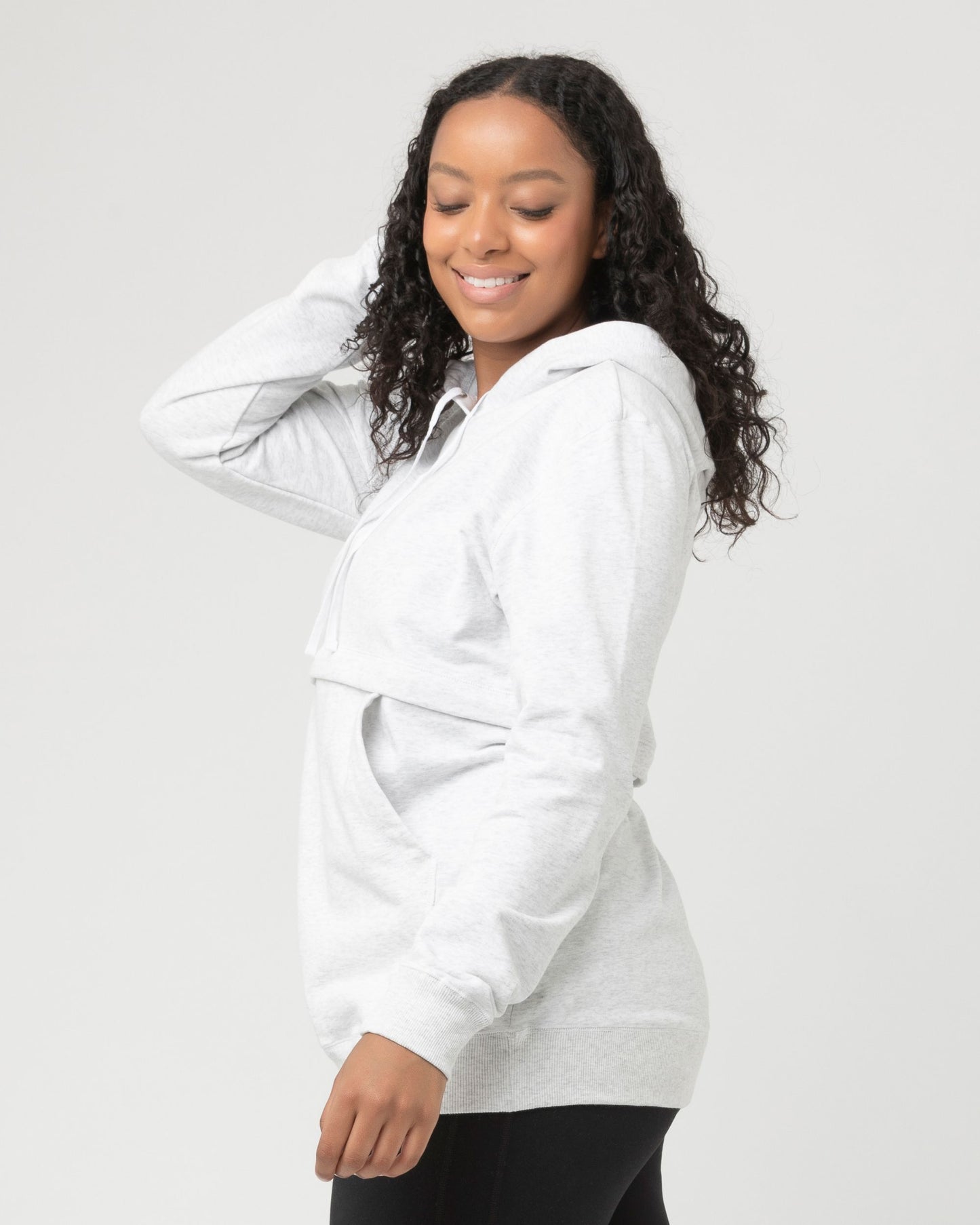 Arctic Marle Maternity/Nursing Hoodie