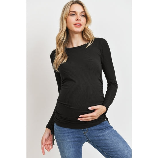 Long-Sleeved Ribbed Shirt By Hello Miz