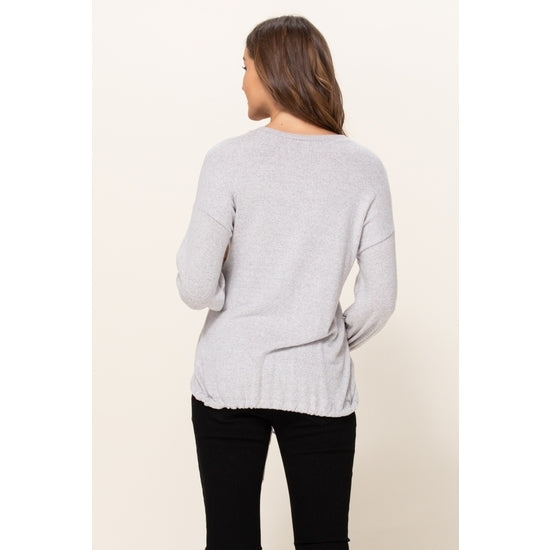Rayon Brushed Maternity Sweater By Hello Miz