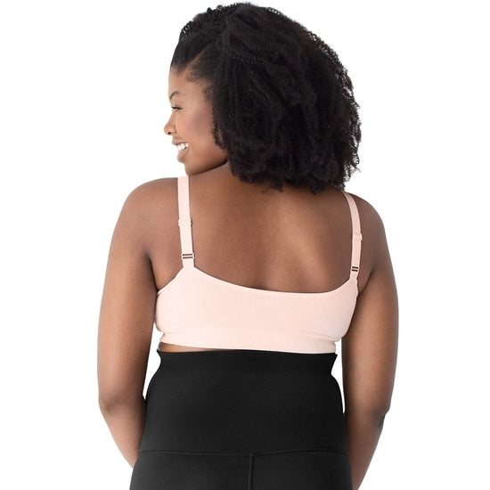 Adjustable Crossover Nursing & Lounge Bra - ROSE AND BLACK