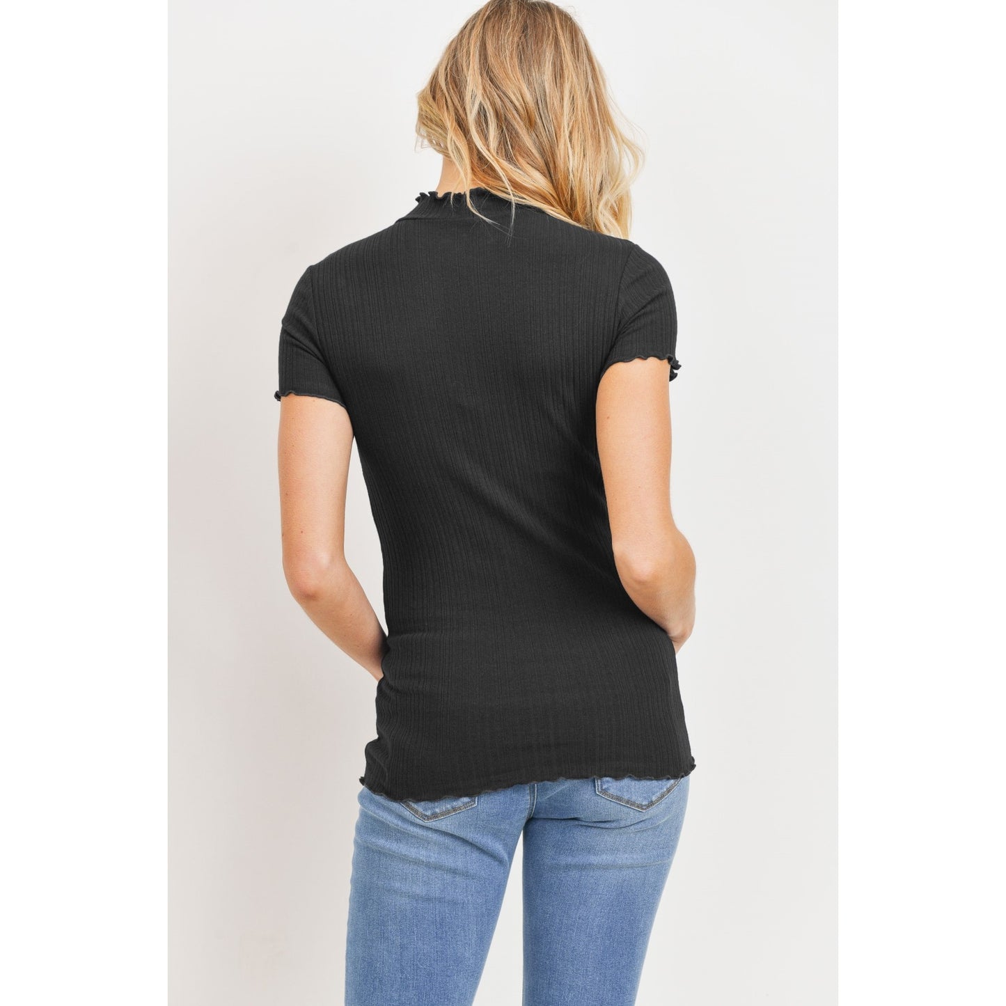 Cotton Ribbed Maternity Top
