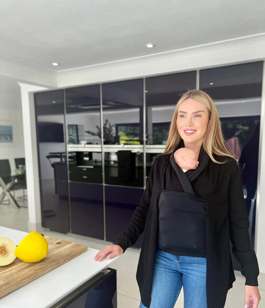 The Baby-Wearing Cardigan