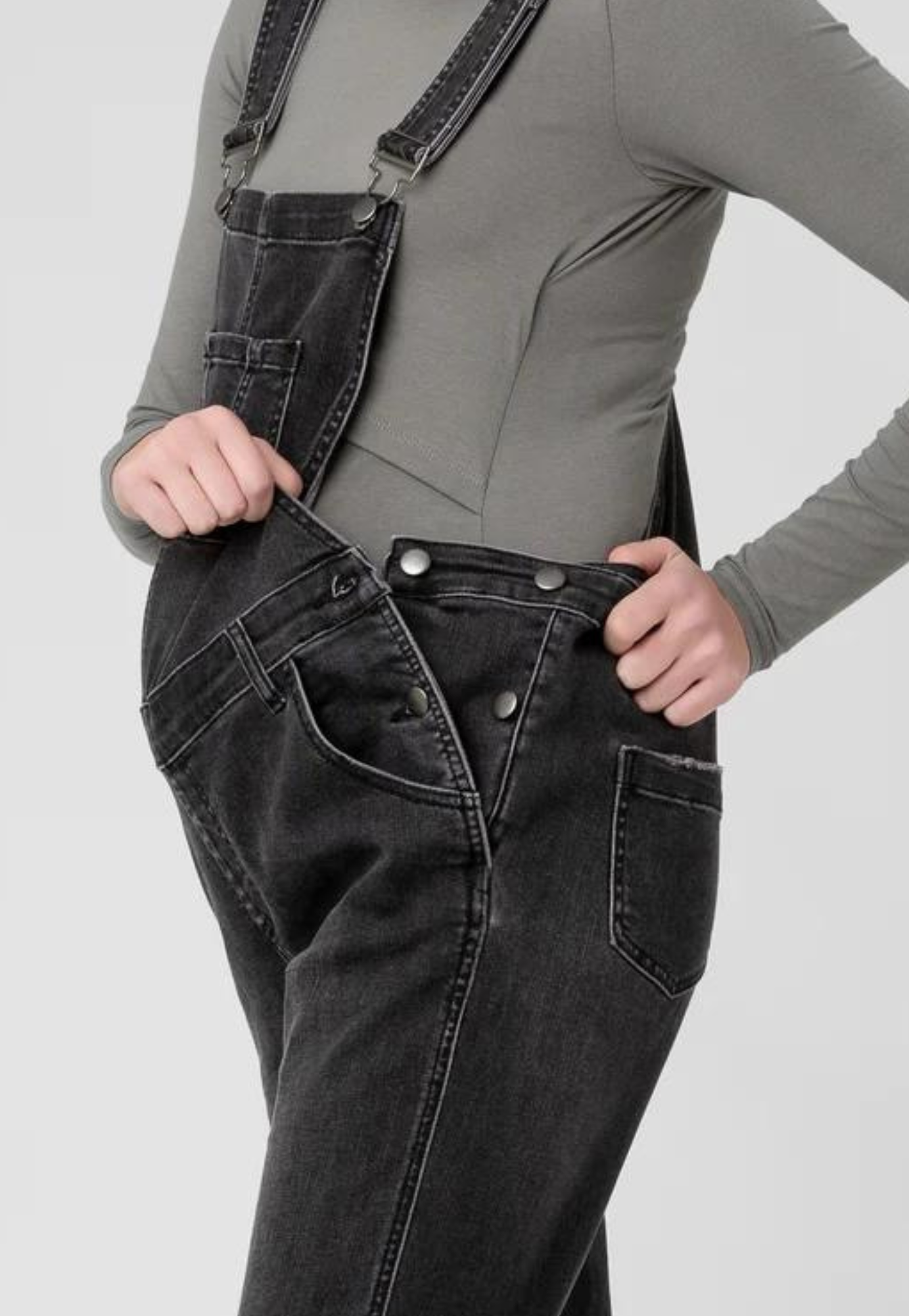 Ripe Denim Maternity Overalls