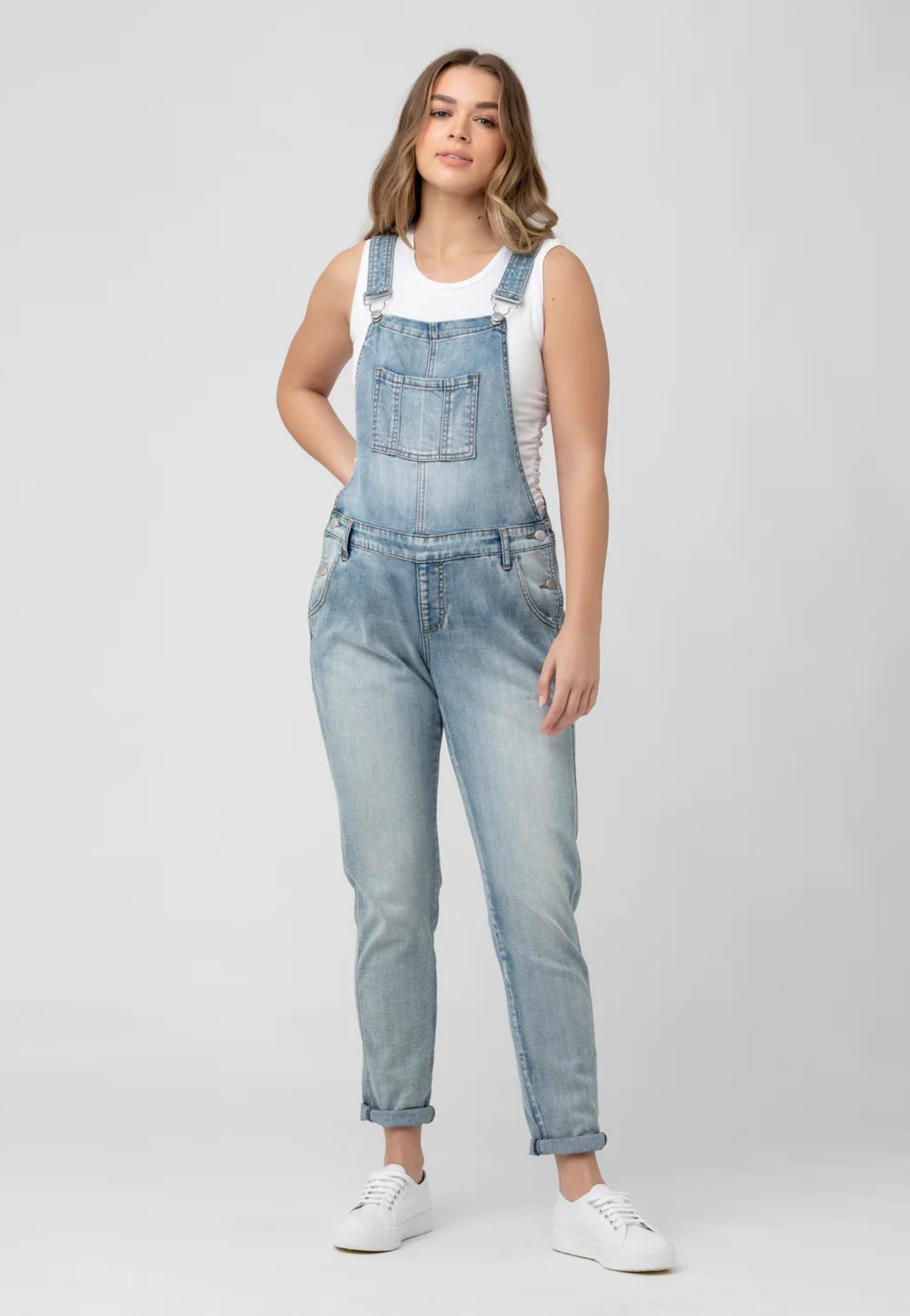 Ripe Denim Maternity Overalls