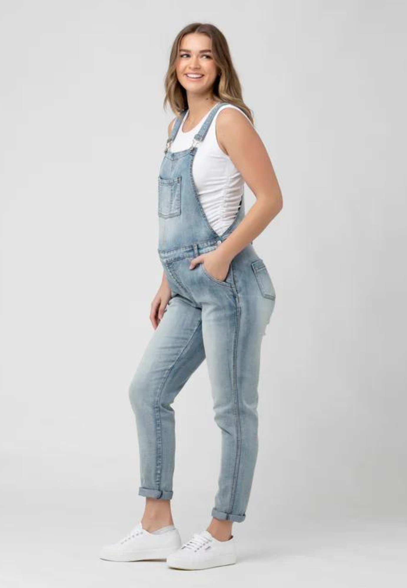 Ripe Denim Maternity Overalls
