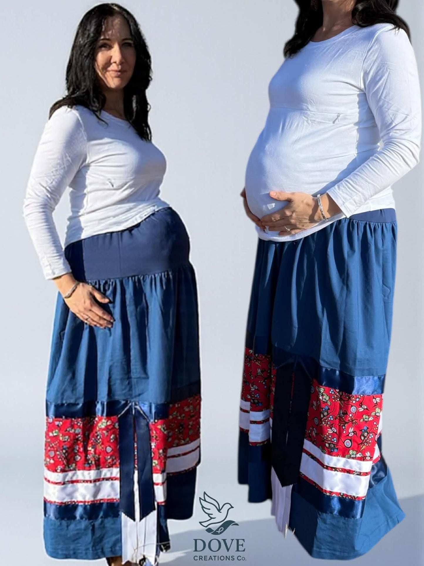 Humming Bird Meits Maternity Ribbon Skirt