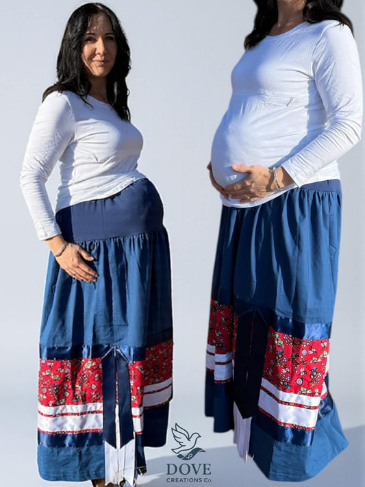 Humming Bird Meits Maternity Ribbon Skirt