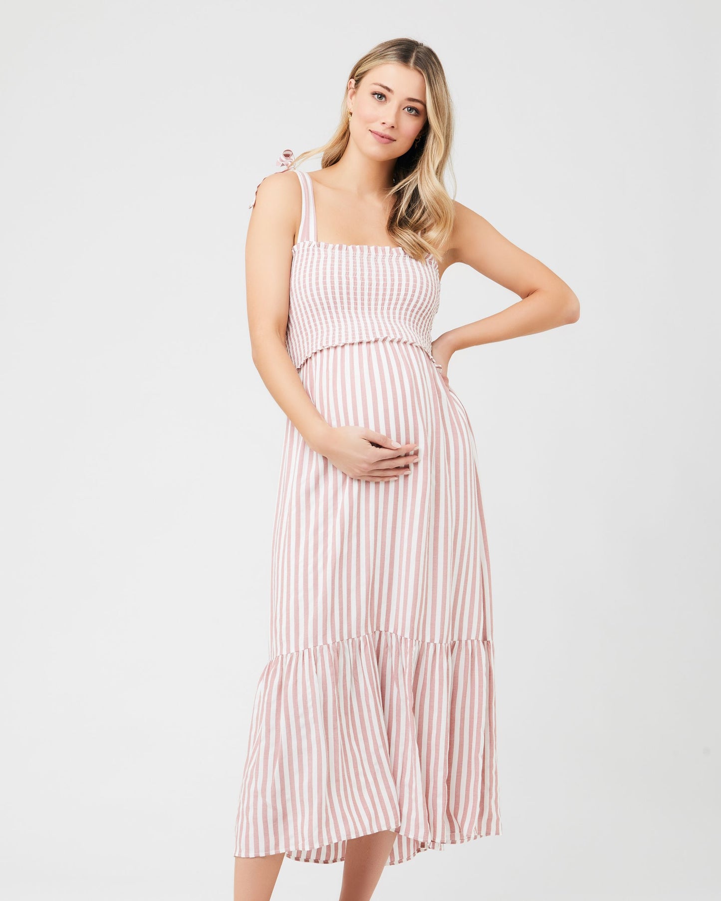 Smocked Maternity Dress