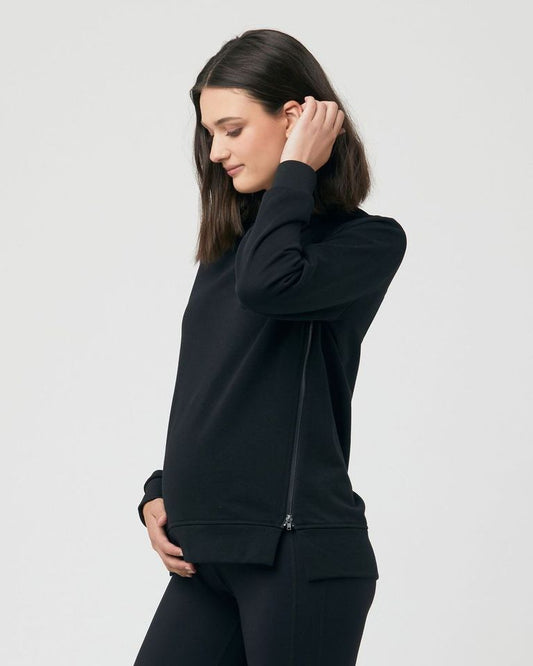 Side Zipper Maternity/Nursing Jumper