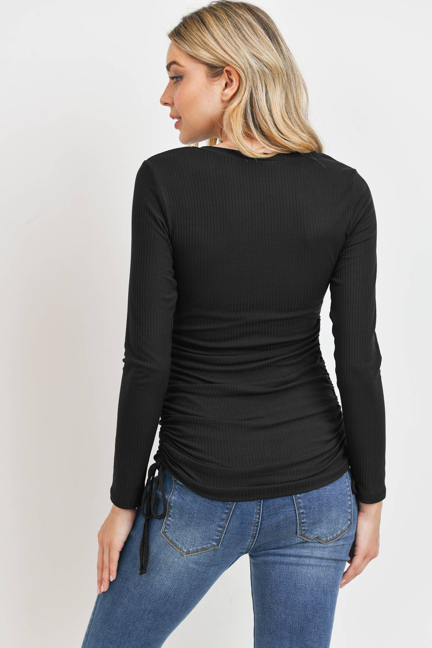 Long-Sleeved Ribbed Shirt By Hello Miz