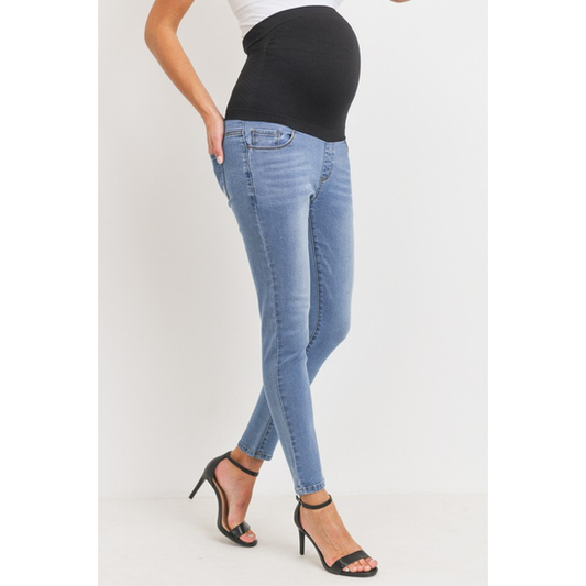 Light Denim Maternity Skinny Jean