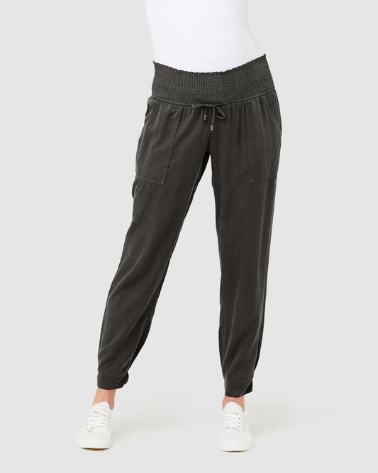 Off Duty Maternity Pant - Olive